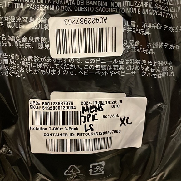 🆕 3-Pack Old Navy Men’s Rotation Crew Neck Long Sleeve T-Shirt Black XLarge XL - Picture 12 of 14